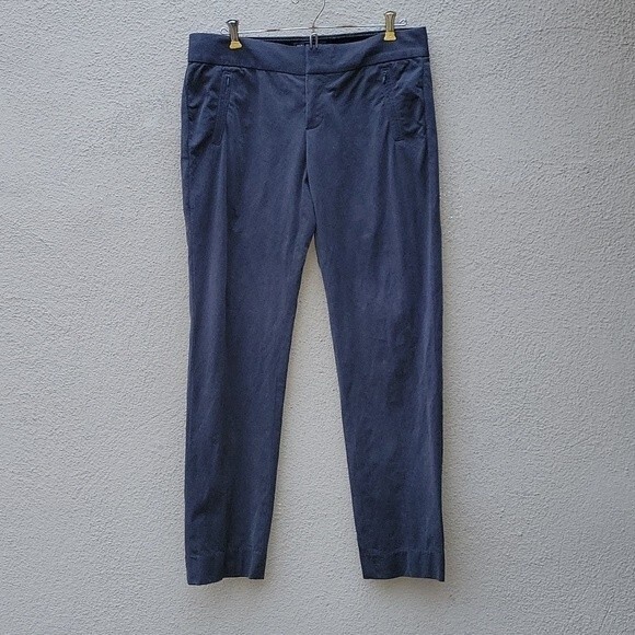 Banana Republic Gray The Martin Fit Career dress yoga ATHLEISURE Slacks 8 - Picture 1 of 12